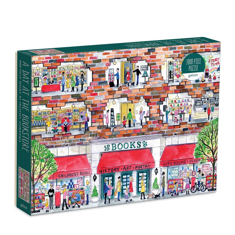 Michael Storrings: A day at the bookstore puzzle - 1000 pieces