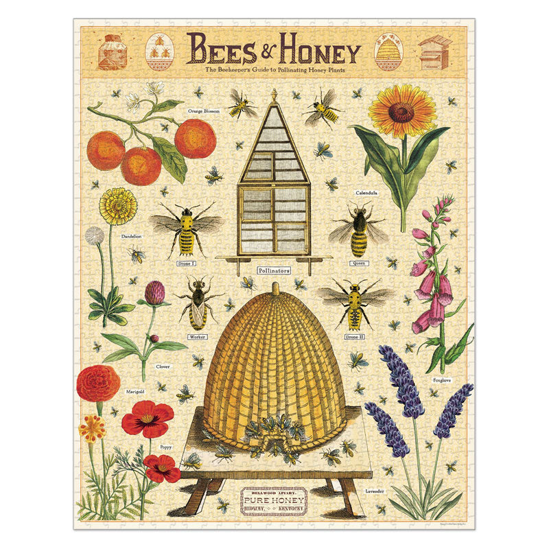 Bees & Honey Vintage Puzzle - 1000 pieces