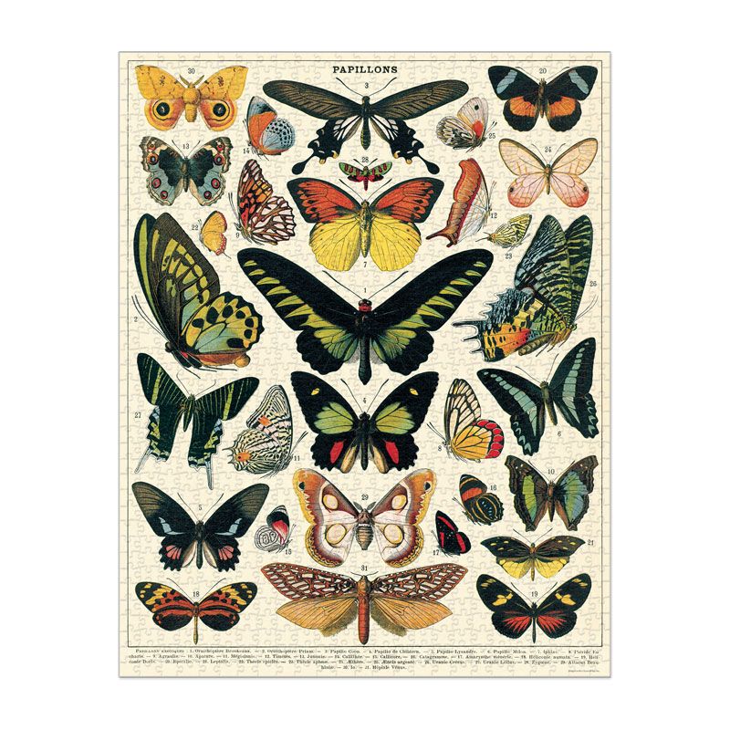 Butterflies Vintage Puzzle - 1000 pieces