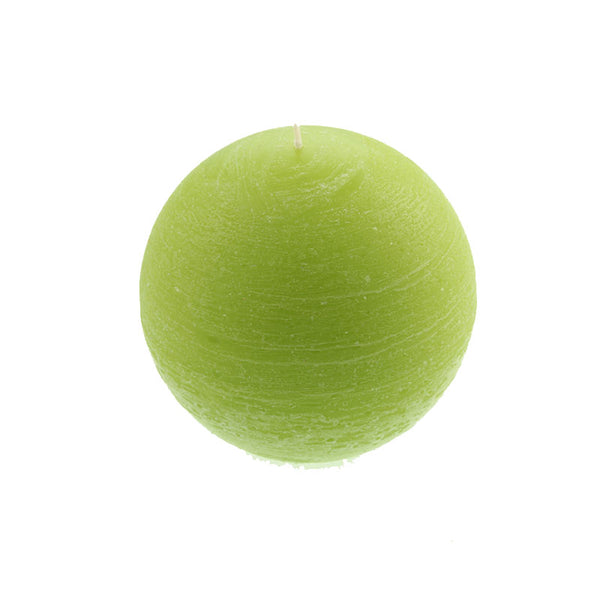 Green Rustic Ball Candle