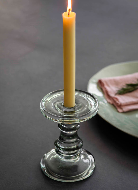 Glass Candlestick -  Large