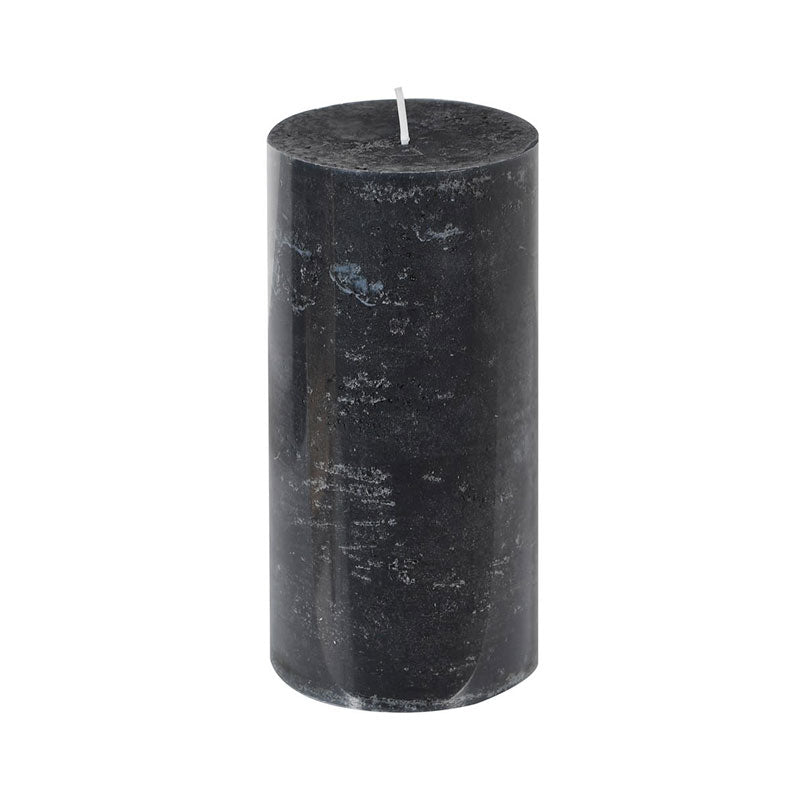 Medium Black Violet and Sandalwood Pillar Candle