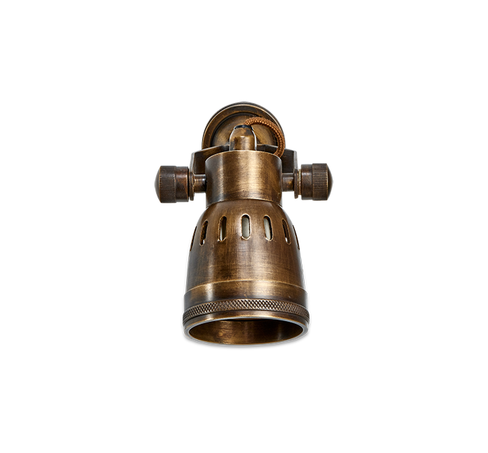 Tabosa Brass Spot Light - Antique Brass