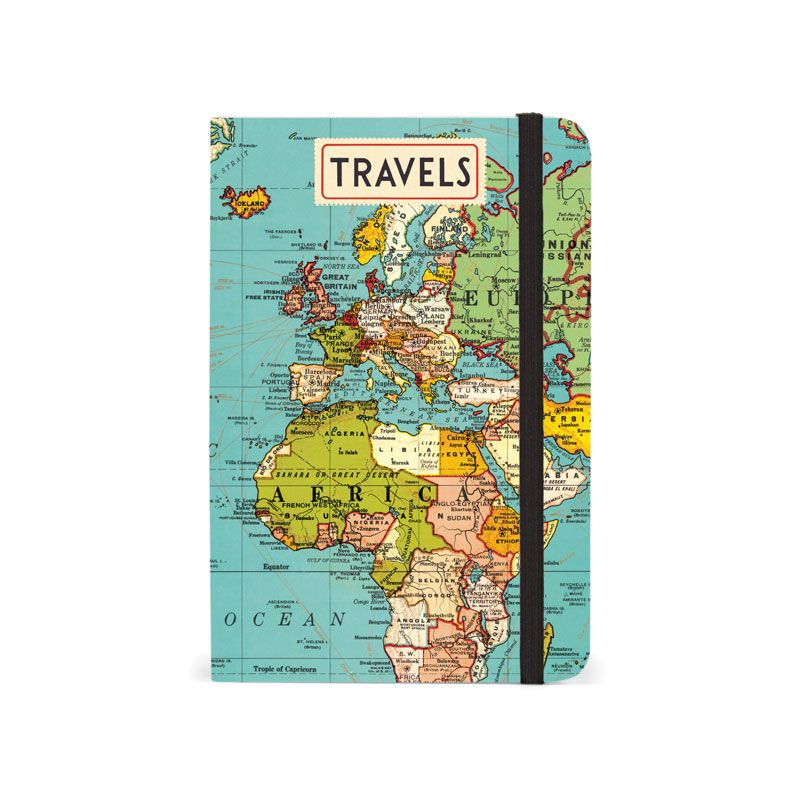 Vintage Map Small Notebook