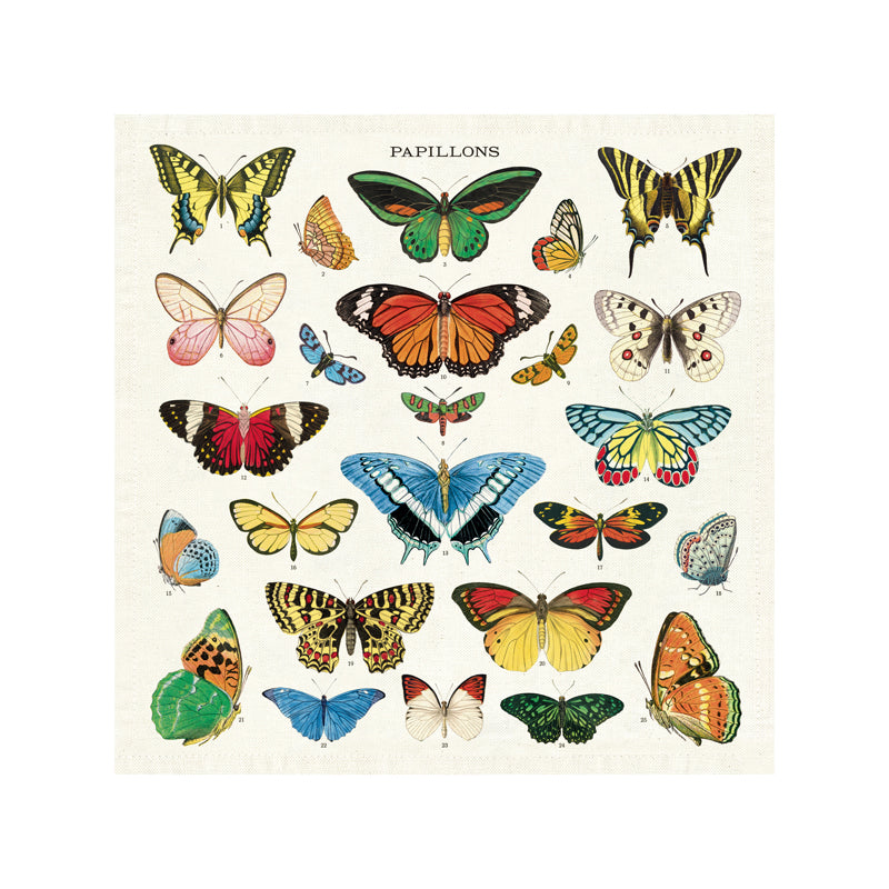 Butterflies Vintage Napkins - Set of four