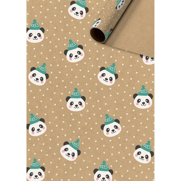 Children's Christmas Roll Wrap - Panda
