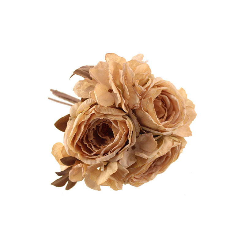 Dried Image Rose/Hydrangea Cream Bundle 28cm