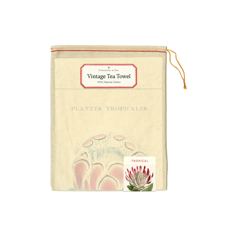 Tropical Plants Tea Towel