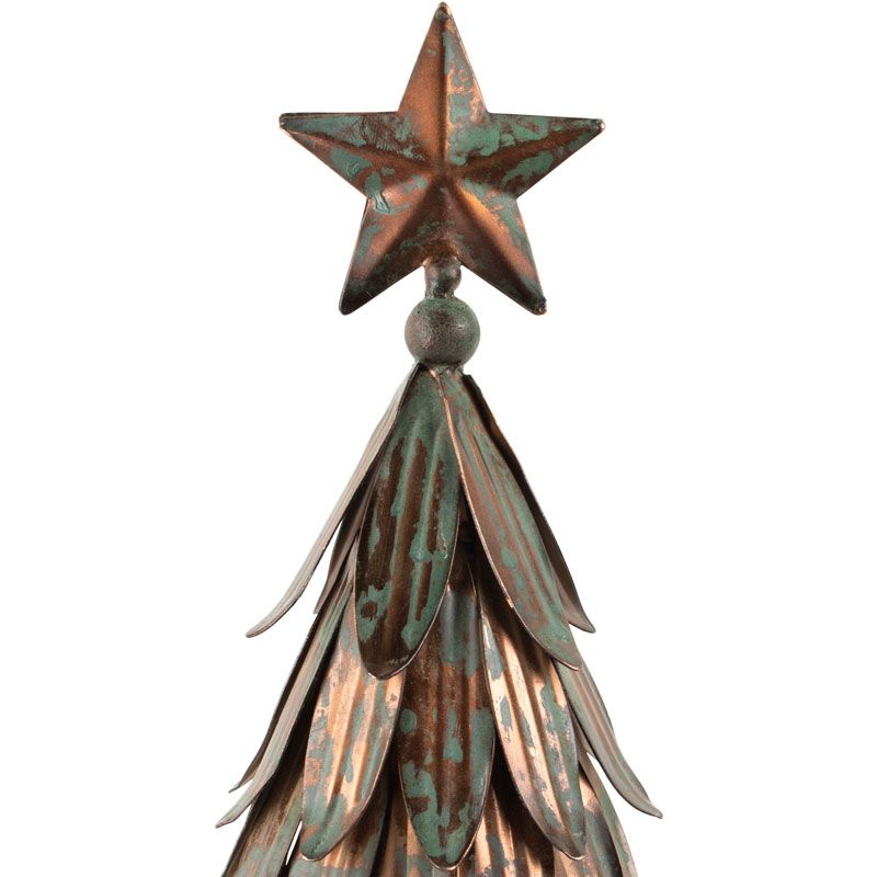 Christmas Tree Vintage Metal Medium