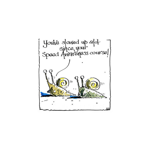 Speed Awareness Greetings Card